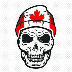 country flags with skull