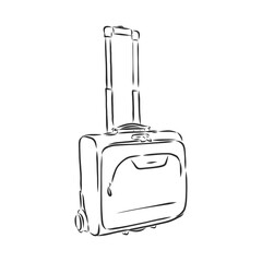 Suitcase Travel. Vector illustration, doodle style. suitcase, vector sketch illustration