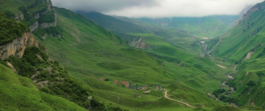 Azerbaijan. Beautiful Green Mountains. Shahdag National Park. Kusar District.