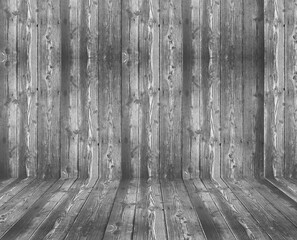 Interior wooden room, Gray color wooden floor backdrop, background