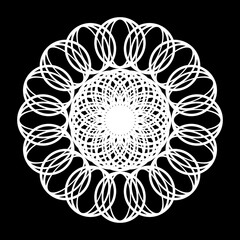 Design monochrome decorative circle element