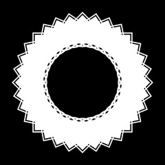 Design monochrome decorative circle element