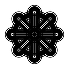 Design monochrome decorative element