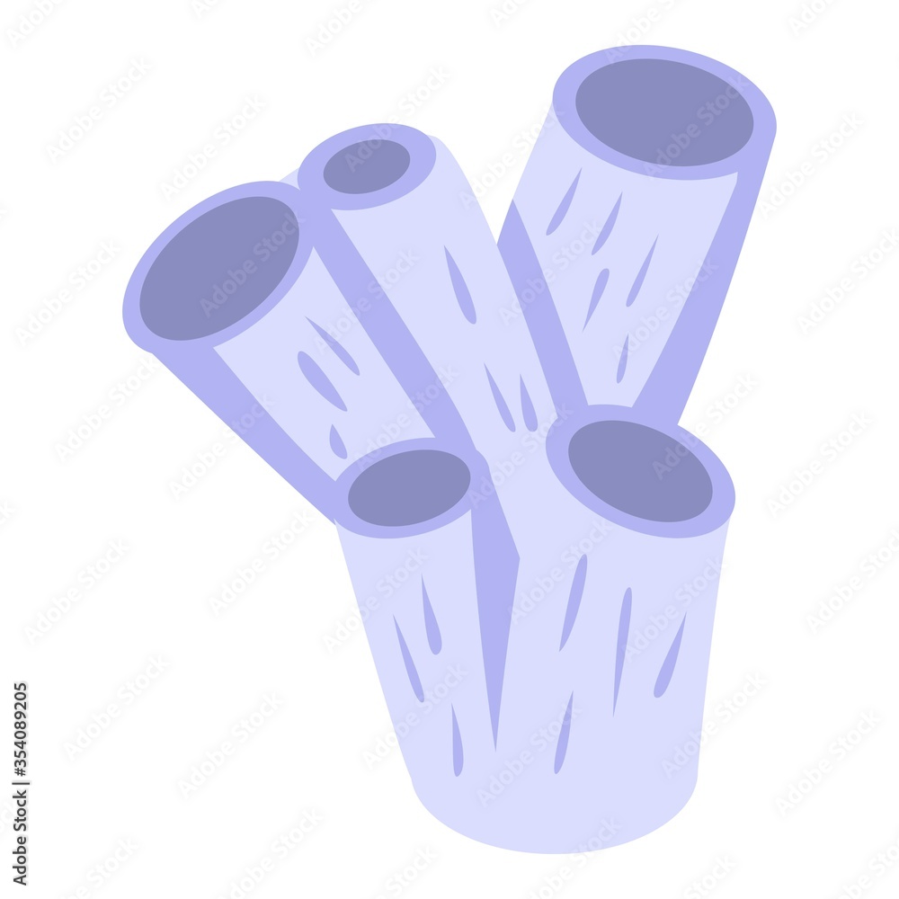 Poster seabed coral icon. isometric of seabed coral vector icon for web design isolated on white background