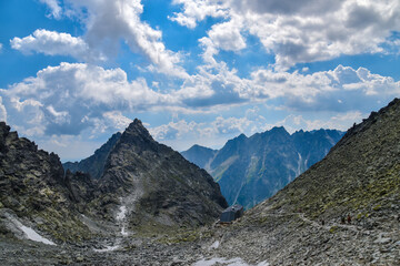 panorama of rocky mountains