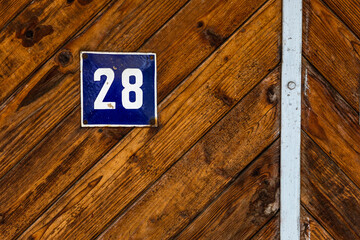 House number, street number.