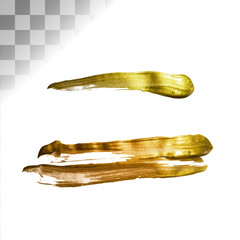 Obraz premium bstract hand painted watercolor paint golden stripe stain background. Vintage gold abstract background