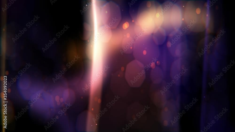 Poster 4k abstract color background made of particles and bokeh effect