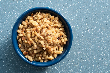 Chopped Walnuts in a Bowl