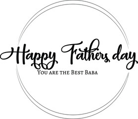 Happy Fathers day vector illustration