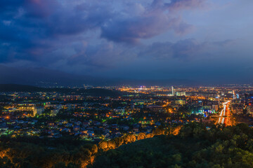 Fototapeta na wymiar Almaty city view 