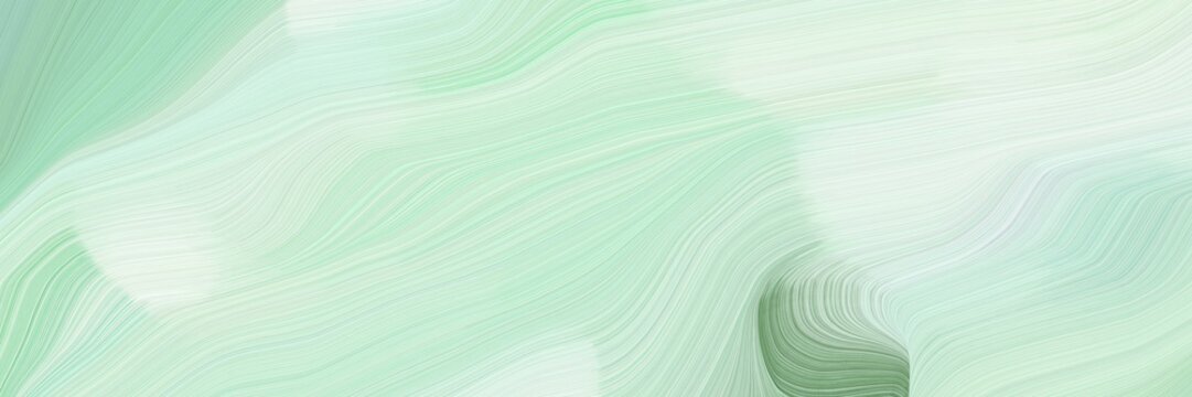 beautiful and smooth elegant graphic with waves. modern curvy waves background design with tea green, gray gray and pastel blue color © Eigens