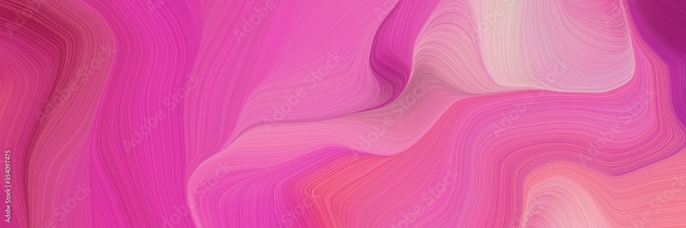 Aufkleber beautiful and smooth elegant graphic with waves. modern soft swirl waves background illustration with pale violet red, pastel magenta and dark moderate pink color