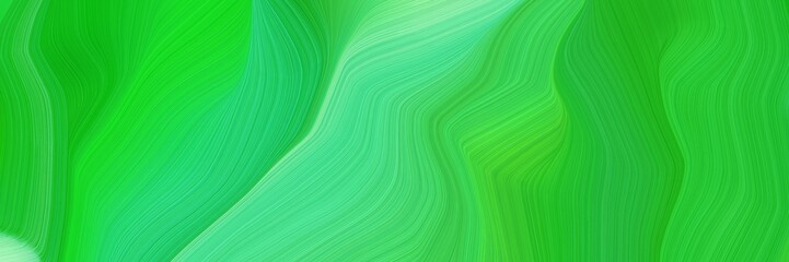 beautiful and smooth creative elegant graphic with lime green, medium aqua marine and medium sea green color. modern curvy waves background design