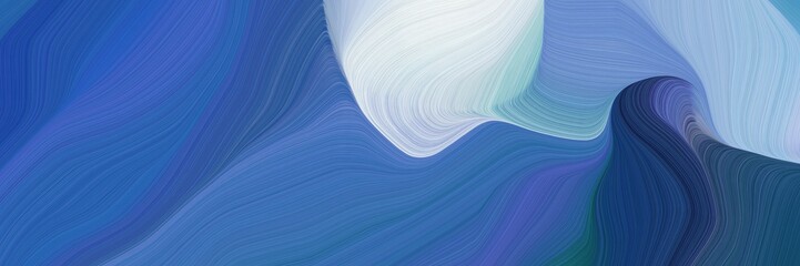 beautiful and smooth elegant graphic background with steel blue, teal blue and light gray color. elegant curvy swirl waves background illustration