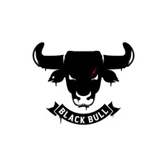 black bull initial logo