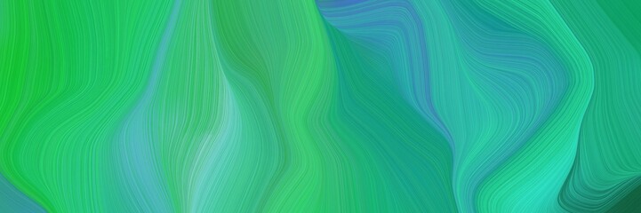 beautiful and smooth creative elegant graphic with medium sea green, lime green and light sea green color. modern curvy waves background design