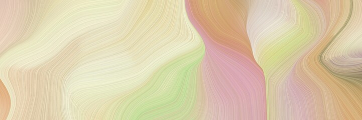 Obraz premium beautiful and smooth background elegant graphic with pastel gray, wheat and dark khaki color. elegant curvy swirl waves background design