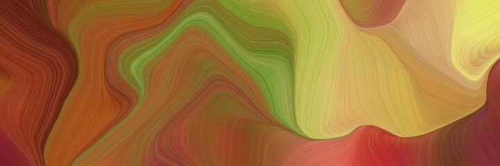 beautiful and smooth background elegant graphic with brown, dark khaki and peru color. elegant curvy swirl waves background design