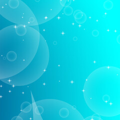 Fototapeta premium Colorful abstract background with circles and stars. Simple flat vector illustration.