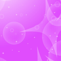 Colorful abstract background with circles and stars. Simple flat vector illustration.