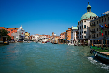 Fototapeta na wymiar this is a view of the Grand canal in Venice