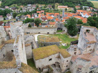 The ruins of the castle Rabi. Czech Republic