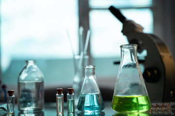 laboratory test tube with tubes