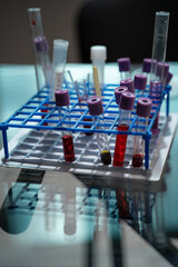 laboratory test tube with tubes