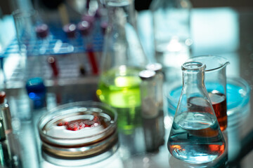 laboratory test tube with tubes