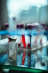 laboratory test tube with tubes