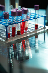 laboratory test tube with tubes