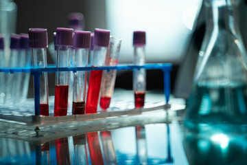 laboratory test tube with tubes