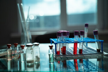 laboratory test tube with tubes