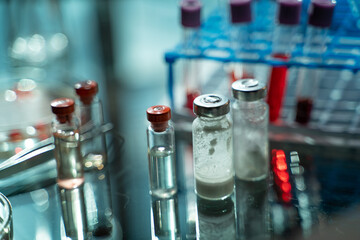 laboratory test tube with tubes