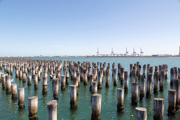 Princes Pier is an historic landmark on Port Phillip Bay in Melbourne - Australia.