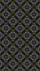 Ornate geometric pattern and abstract colored background