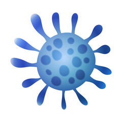 COVID-19. Prevent coronavirus. Template icon on a white background. Infection virus concept. Outbreak and coronaviruses influenza background as dangerous flu strain cases as a pandemic. 3D vector.
