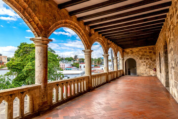 Fototapeta na wymiar Diego Columbus palace in Santo Domingo, Dominican Republic