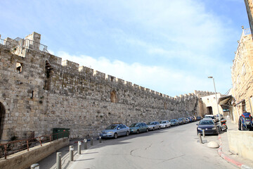 view of the old town of jerusalem