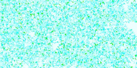 Light Blue, Green vector background with christmas snowflakes.
