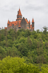 Fototapeta na wymiar Bouzov castle in Northern Moravia, Czech Republic