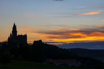 Bouzov castle in Northern Moravia, Czech Republic