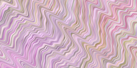Light Multicolor vector background with curved lines. Colorful illustration in circular style with lines. Pattern for ads, commercials.