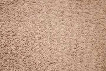 Close-up brown towel texture for background.