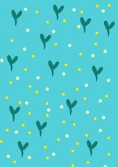 Natural floral background with small flowers