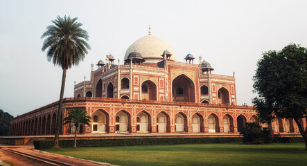 the mausoleum of Humayun in Delhi, India