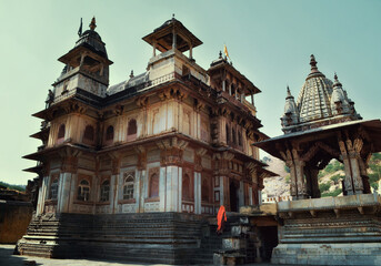 Fototapeta premium ancient marble temple, India