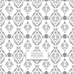 seamless pattern background with damask ornament