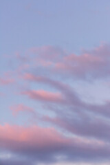 Magic pink sunset clouds sky. Golden hour sky - 354115814